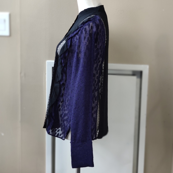 3.1 Phillip Lim Multiple lace see through blouse - Picture 3 of 9